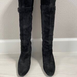 Black Suede knee height boots